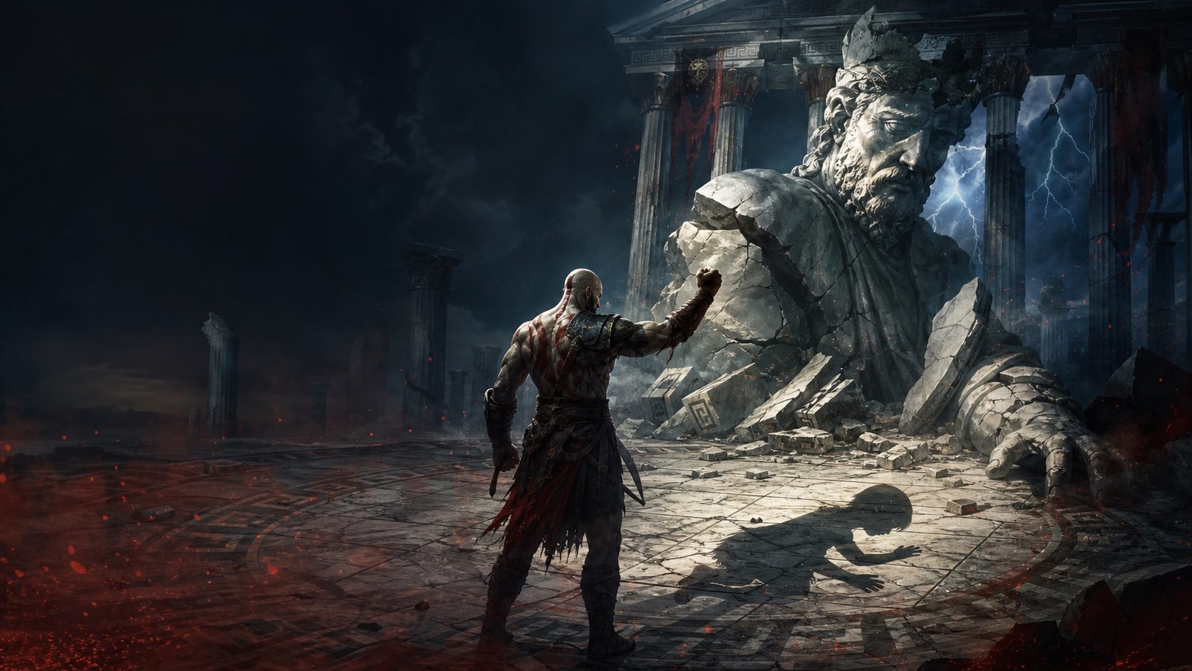 Kratos matou os próprios deuses, e o próprio pai